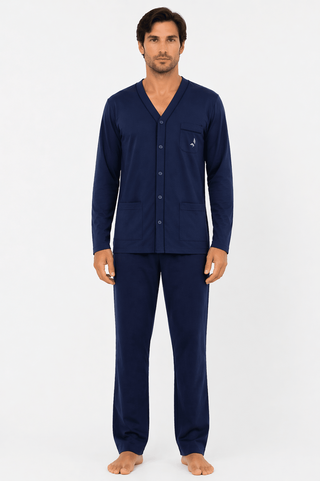 pigiama-uomo-estivo-020wkm.png Pigiama uomo Navigare cotone giacca pantalone estivo Don Saro dal 1898 - immagine 1