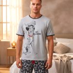 Pigiama Uomo Disney Carica dei 101 Cotone Estivo