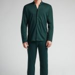Bordi Intimissimi Pigiama Uomo Intimissimi IUMAN Intimissimi FULL LENGTH PREMIUM Pigiama Green/verde Scuro Zalando