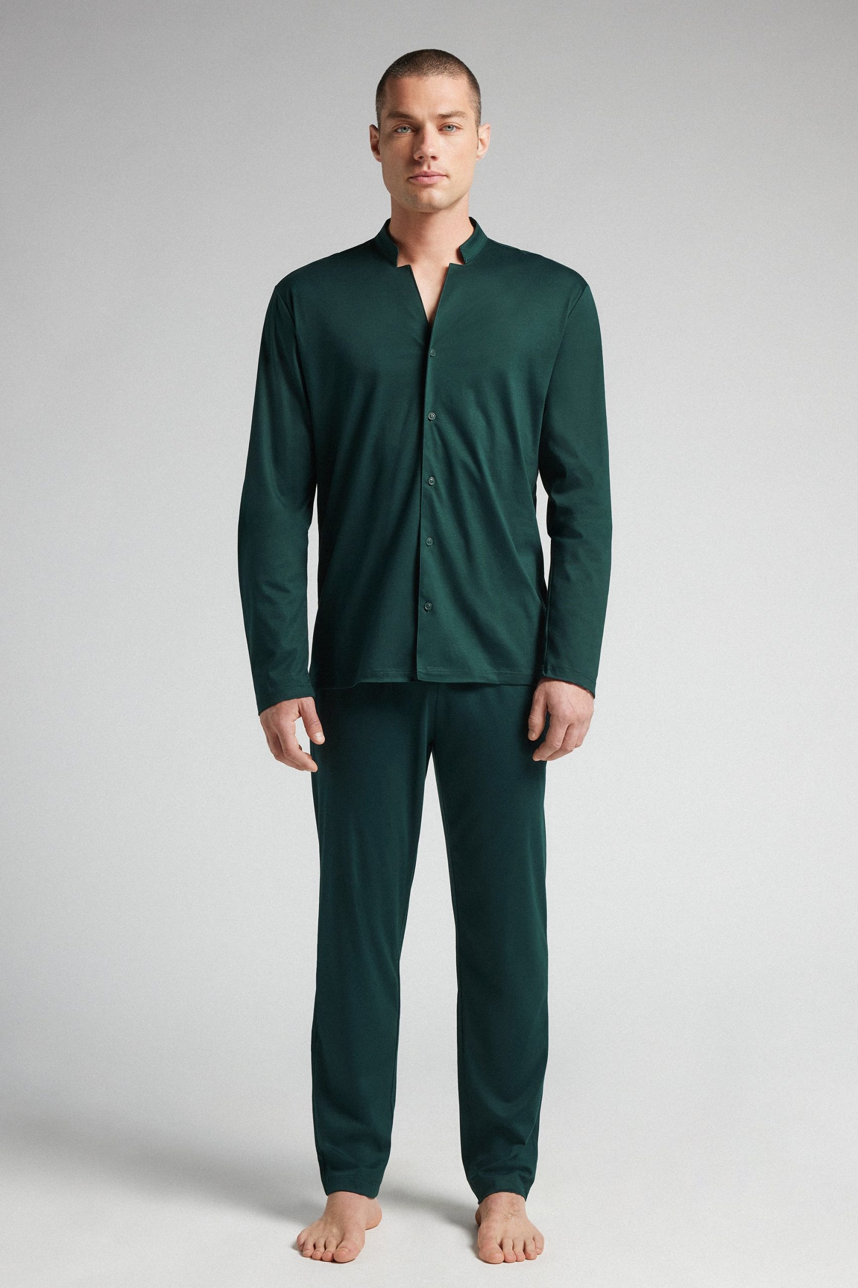 pigiama-uomo-intimissimi-301nad-1.jpg Bordi Intimissimi Pigiama Uomo Intimissimi IUMAN Intimissimi FULL LENGTH PREMIUM Pigiama Green/verde Scuro Zalando - immagine 1