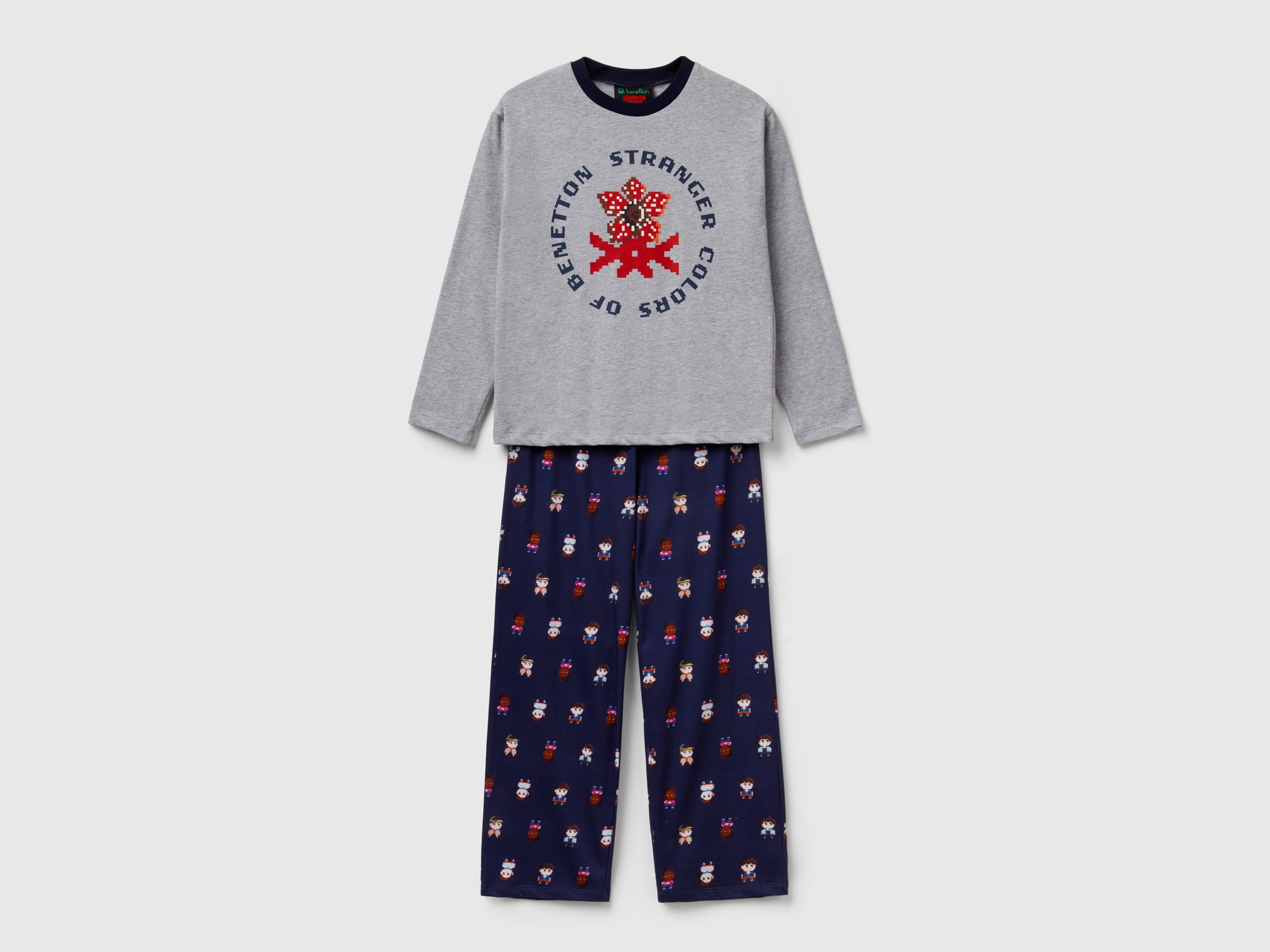 pigiami-benetton-125wqi-1.jpg Pigiama stampato Stranger Things S - immagine 1