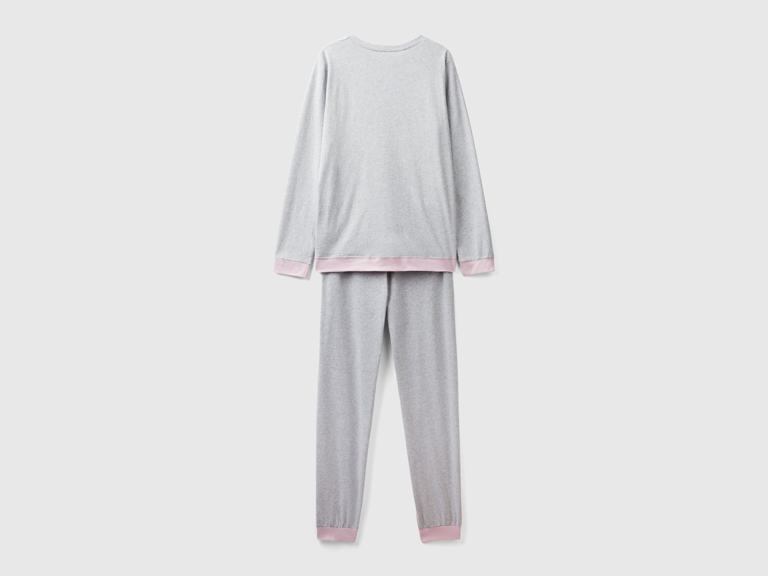 pigiami-benetton-621wth-1.jpg Pigiama in cotone a fibra lunga - immagine 1