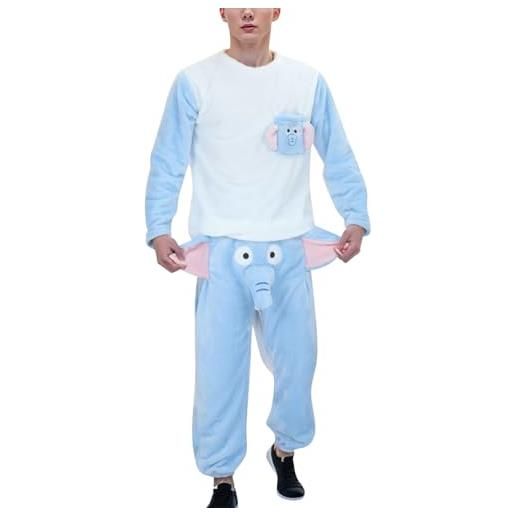 pigiami-da-uomo-590csu-1.jpg Collezione intimo uomo pigiama, azzurro, pile: prezzi, sconti | Drezzy.it - immagine 1