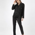 Pigiama Donna Admas art 56153 velluto NERO