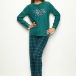 Yamamay SET Pigiama dark green checkered/verde scuro Zalando.it