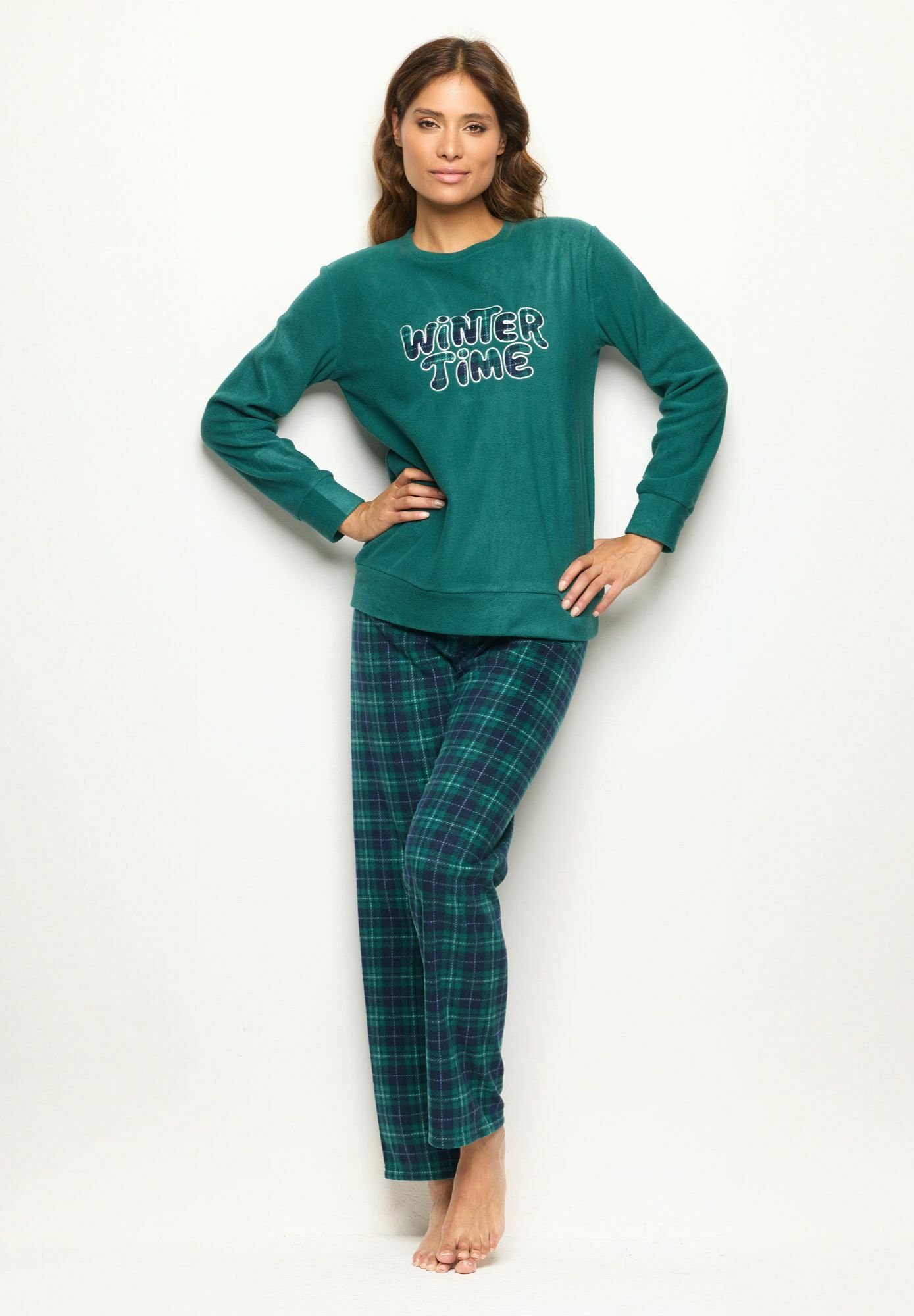 pigiami-donna-yamamay-400sgn-1.jpg Yamamay SET Pigiama dark green checkered/verde scuro Zalando.it - immagine 1