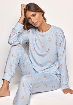 pigiami-donna-yamamay-479kdh-1.jpg YAMAMAY Pigiama Lungo, Donna, Azzurro : Amazon.it: Moda - immagine 1