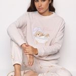 YAMAMAY Pigiama Lungo, Donna, Mandorla : Amazon.it: Moda
