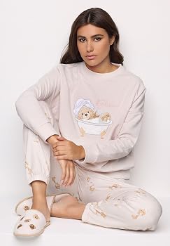 pigiami-donna-yamamay-727pvp-1.jpg YAMAMAY Pigiama Lungo, Donna, Mandorla : Amazon.it: Moda - immagine 1