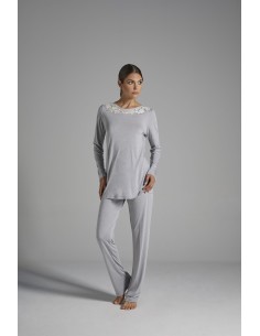 pigiami-estivi-donna-123kdh-1.jpg verdiani pigiama donna estivo maniche lunghe articolo 4124 - immagine 1