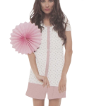Pigiama Donna Corto Estivo Con Bottoni Manica Corta Fresco Cotone 100% – Italia Magazzini