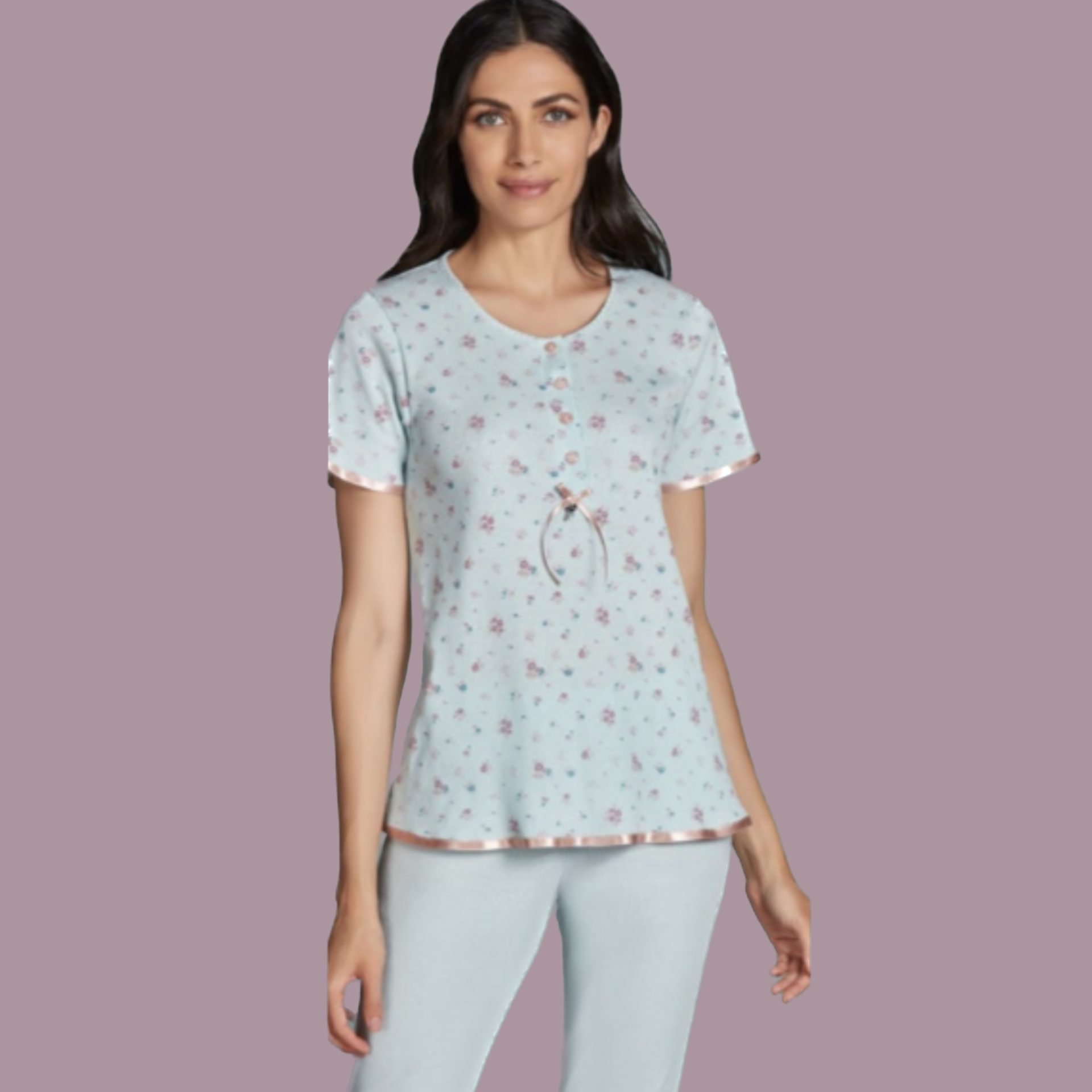 pigiami-estivi-donna-850hgg-1.jpg Pigiama Donna Estivo Amadine Riflesso - immagine 1