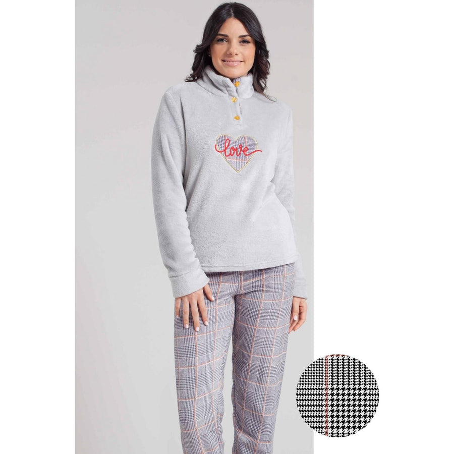 pigiami-in-pile-754pzh-1.jpg Pigiama donna marca Irge in morbido e caldo Coral (pile) - immagine 1