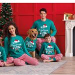 Pigiami Elfo Christmas Family di Oronero (Pigiami di Natale per tutta la famiglia)