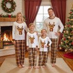 Pigiama Natale Famiglia Renna Adorabile