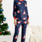 Decorazioni Natalizie Shein Pigiami Natalizi Famiglia Pigiama Natale Famiglia Coordinato Manica Lunga In Cotone: Taglie Per Neonati, Bambini, Papà E Mamma, Venduto Singolarmente, Rosso Invernale