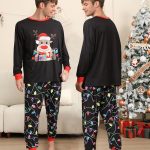 Pigiama Natale Famiglia Set, Pigiami Natalizi per Tutta la Famiglia, Pigiama Natalizio Coordinati Manica Lungo, 2 Pezzi Pigiami di Natale lui e lei ...