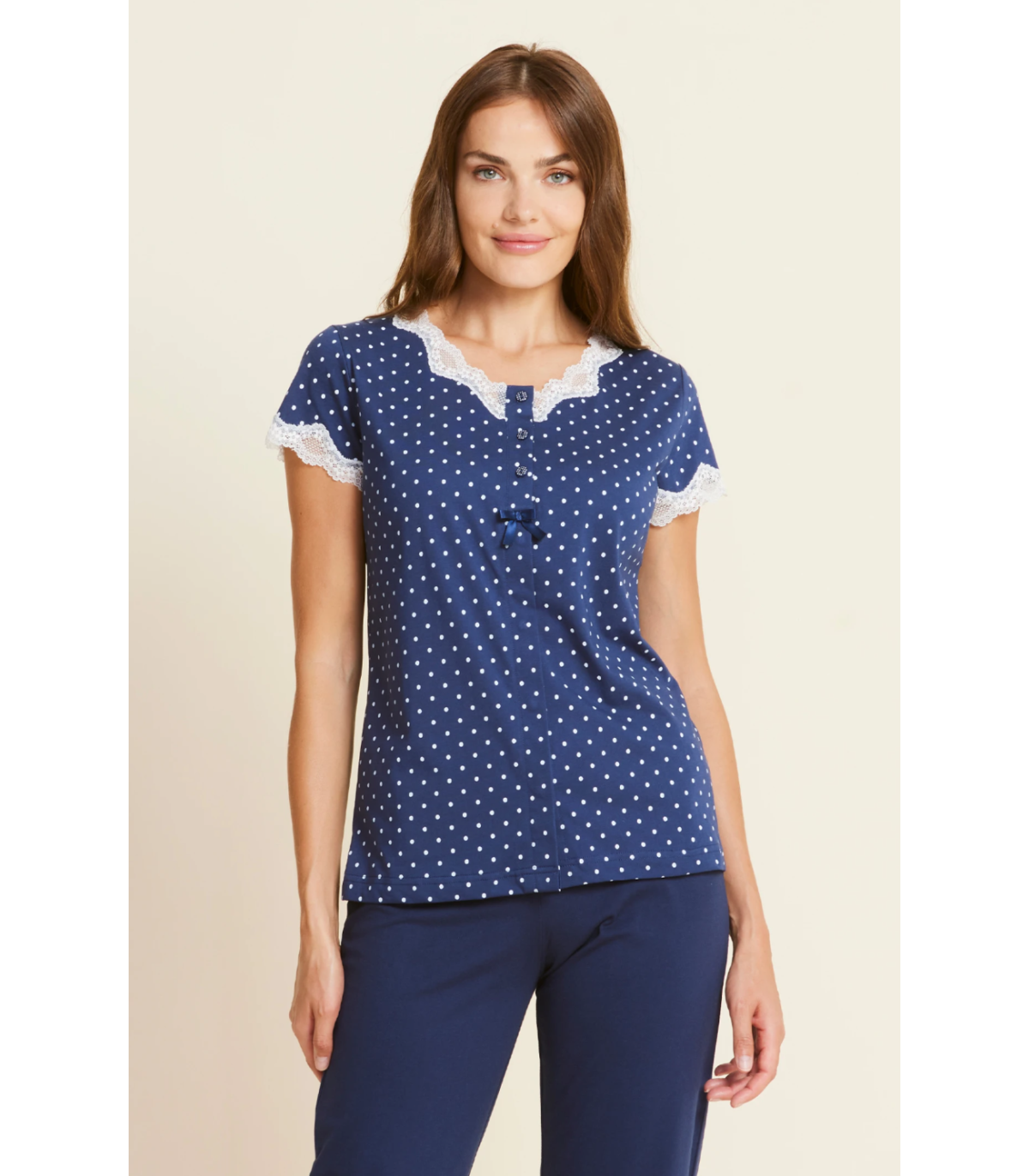 pigiami-noi-di-notte-048lnh.png NOIDINOTTE PIGIAMA DONNA M/CORTA P/LUNGO ART: FA8145 - immagine 1