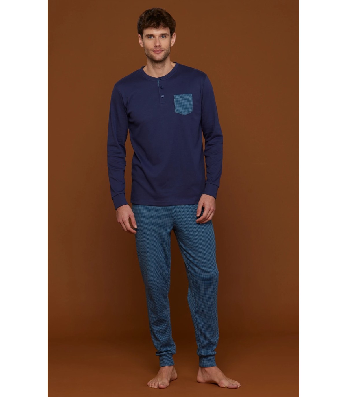 pigiami-noi-di-notte-734tcm-1.jpg NOIDINOTTE PIGIAMA UOMO CALDO COTONE ART. FC2714 - immagine 1