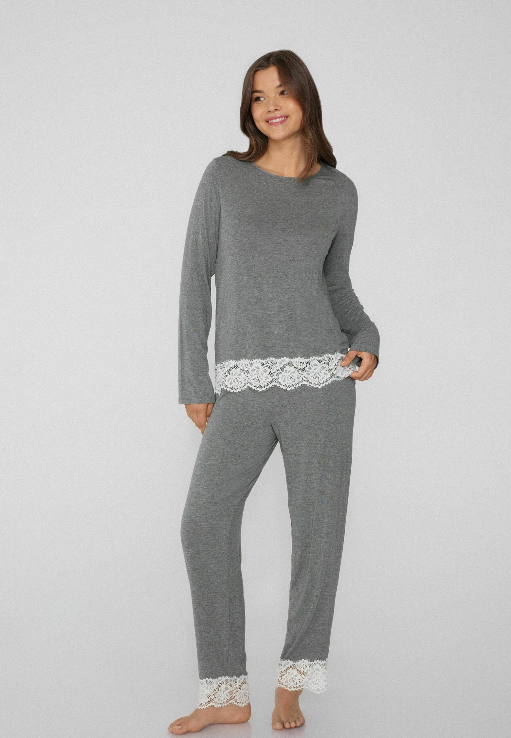 pigiami-tezenis-189pww-1.jpg Tezenis TEZENIS SET Pigiama dark grey/grigio screziato Zalando - immagine 1