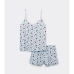 Tezenis Pigiama Corto Spalla Larga Viscosa Pizzo Donna Nero Taglia S Stileo.it