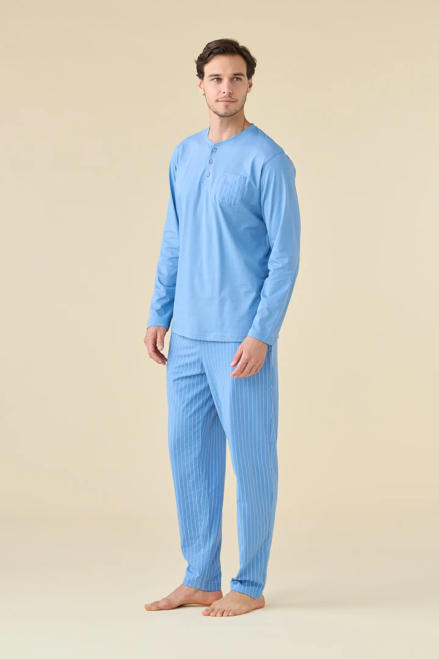 pigiami-uomo-091khx.webp Pigiami estivi uomo in cotone vendita online | noidinotte.com - immagine 1