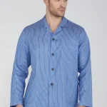 Pigiama uomo con collo a camicia