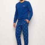 YAMAMAY Pigiama Lungo, Uomo, Blu : Amazon.it: Moda