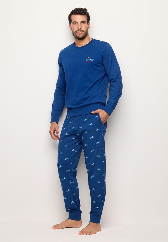 pigiami-uomo-yamamay-311wtm-1.jpg YAMAMAY Pigiama Lungo, Uomo, Blu : Amazon.it: Moda - immagine 1
