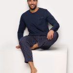 Yamamay SET Pigiama dark blue stripes/blu scuro Zalando.it
