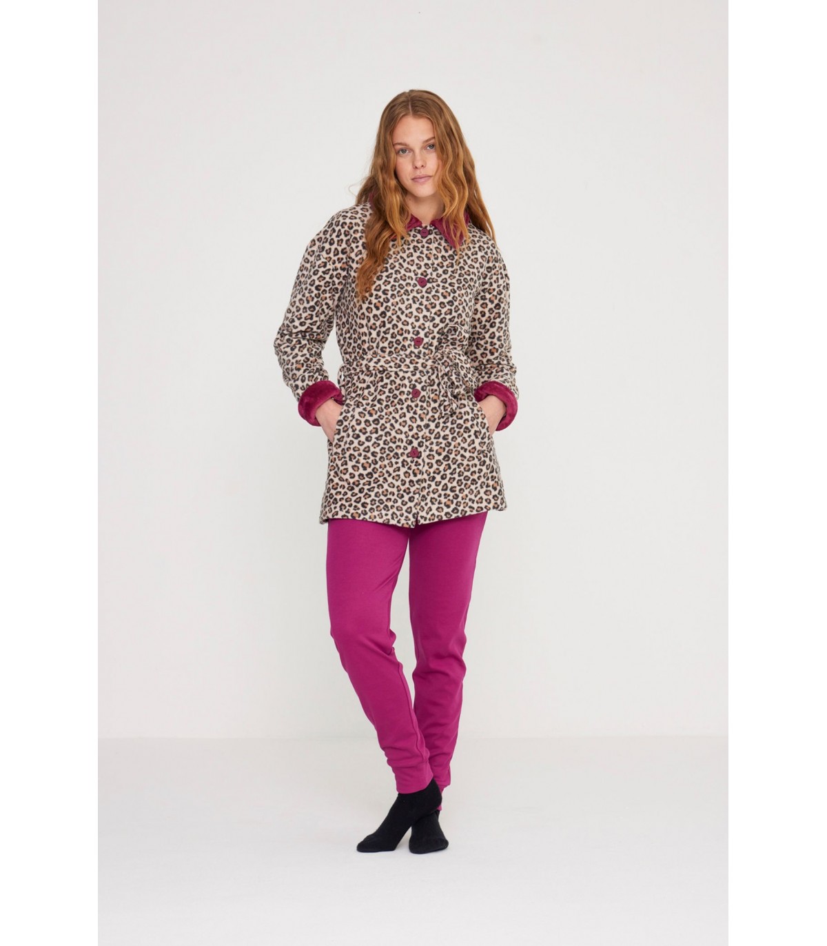 vestaglia-donna-pile-255osj-1.jpg NOIDINOTTE VESTAGLIA DONNA IN PILE ART.GE2819 - immagine 1