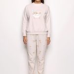 YAMAMAY Pigiama Lungo, Donna, Mandorla : Amazon.it: Moda