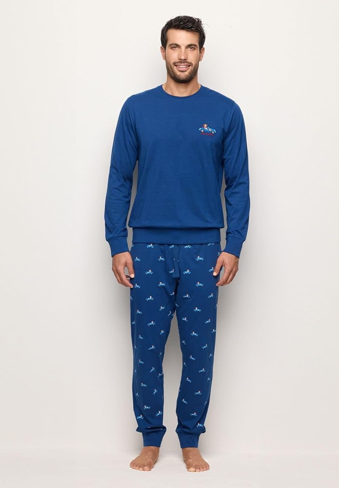yamamay-pigiami-uomo-373xll-1.jpg YAMAMAY Pigiama Lungo, Uomo, Blu : Amazon.it: Moda - immagine 1